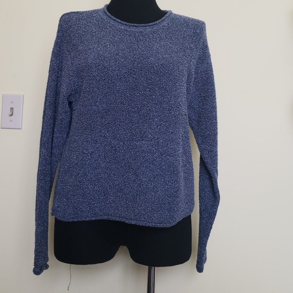 Womens Columbua XL Blue Sweater